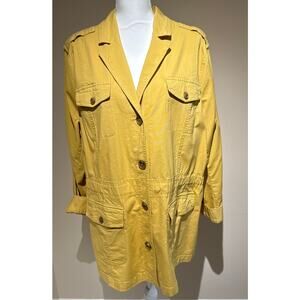 Talbots‎ Yellow Utility Jacket Size 2X